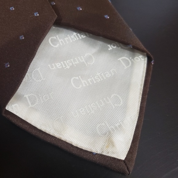 Christian Dior polyester/silk tie - Picture 5 of 5